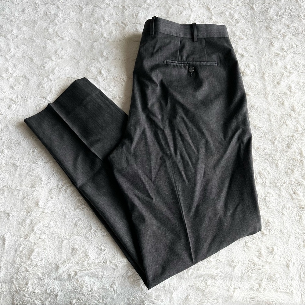JB Britches Pants Trousers Mens 38x32 Charcoal Gray Torino Wool Formal Classic